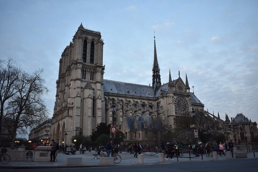 The Notre Dame is one of the most well known French Gothic Cathedrals that was first completed in 1345.