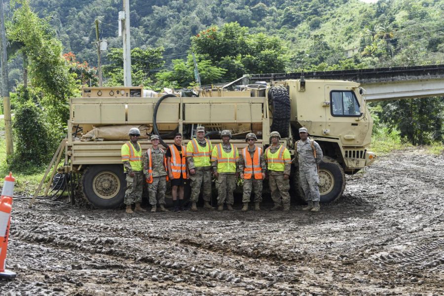 Puerto Rico National Guard responds to earthquake series on January 8, 2020.