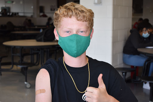 Gavin Scott (sophomore), encourages people to get vaccinated so that everyone can get back to doing what they love.