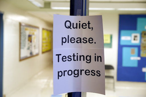  Now that testing is starting we must be quiet when we are in the hallways 