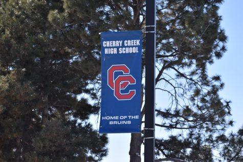A banner reads, Cherry Creek High School: Home of the Bruins.