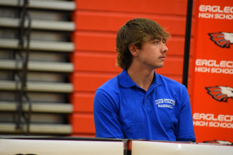 Baseball player Brayden Mann signs to play for the Culver-Stockton College Wildcats.