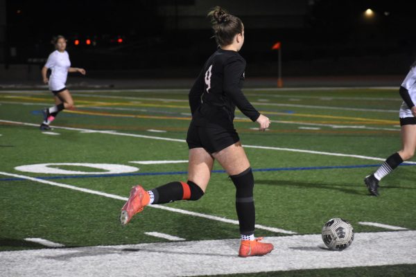 Junior Annika Boex drives down the field looking to make a pass and connect for a goal.