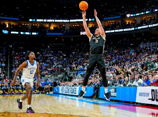 Guard Jack Gohlke scored 32 points to help Oakland top Kentucky in the first round. (Gregory Fisher, USA Today)