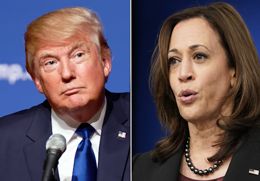 Presidential Candidates Donald Trump and Kamala Harris