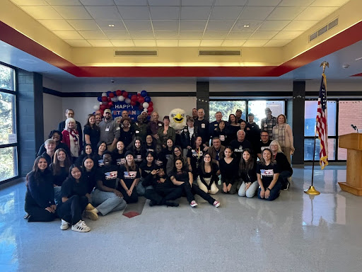 Veterans, their families, positive impact students, and Eaglecrest staff all attended the breakfast this year. This year’s attendance rate was one of the highest ever.